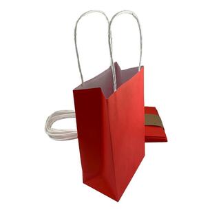 Alpen Paper Party Bag 5 Pack Red 215 x 130 mm