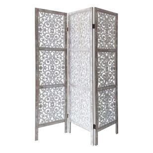 Ombre Home Mandala Room Divider Washed White 120 x 170 cm