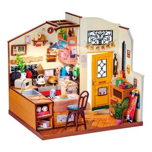 Robotime Rolife Cozy Kitchen Mini House Kit Multicoloured