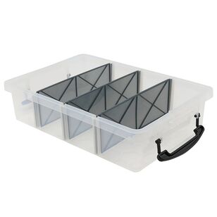 Boxsweden 4 Section Compartment Storer Clear 6 L