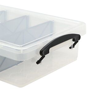 Boxsweden 4 Section Compartment Storer Clear 6 L