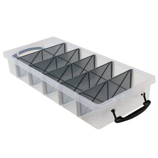 Boxsweden 6 Section Compartment Storer Clear 10 L