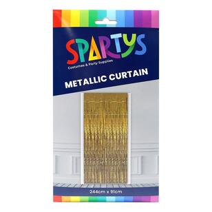 Spartys Metallic Curtain Gold 91 x 244 cm