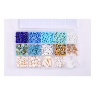 Crafters Choice Freshwater Pearls And Charms Kit Blue