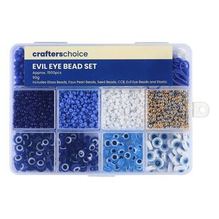 Crafters Choice Evil Eye Bead Set Blue