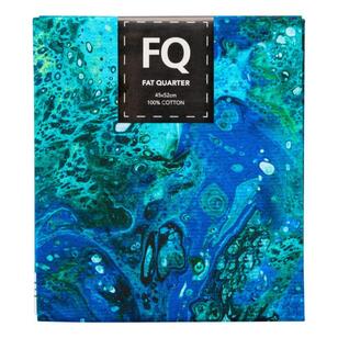 Shallow Water Blues Fat Quarter Multicoloured 45 x 52 cm