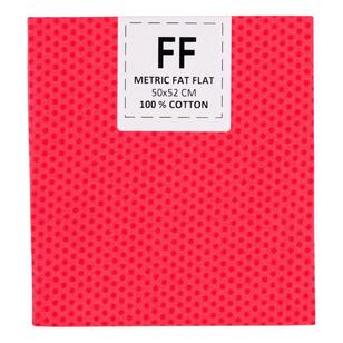 Micro Spot Blended Cotton Flat Fat Red 50 x 52 cm