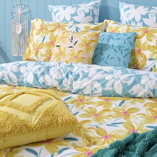 Ombre Home Clementine Quilt Cover Set Yellow