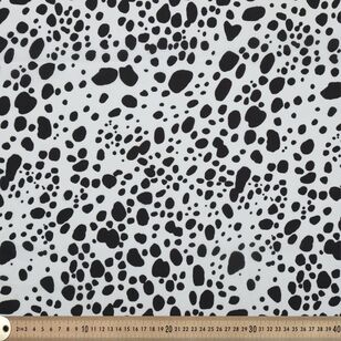 Dalmatian 145 cm Safari Fabric White & Black 145 cm