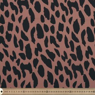 Leopard 145 cm Safari Fabric Brown & Black 145 cm