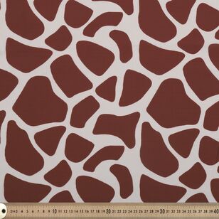Giraffe 145 cm Safari Fabric Black & Rust 145 cm