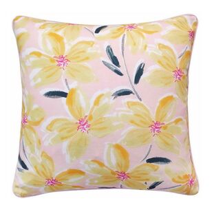 Ombre Home Clementine Printed Cushion Pink 45 x 45 cm