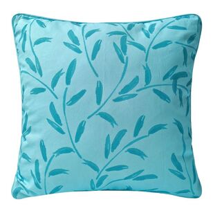Ombre Home Clementine Blue Printed Cushion Blue 45 x 45 cm