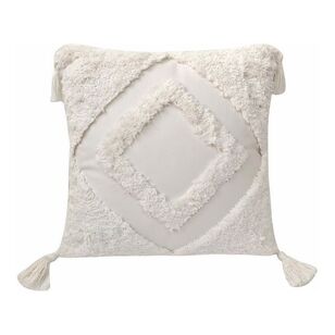 Ombre Home Clementine Textured Cushion White 45 x 45 cm