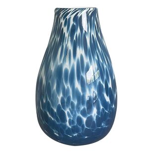 Ombre Home Clementine Glass Vase Blue 19 x 29 cm