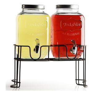 Circleware Double Mini Yorkshire Dispenser With Stand Clear