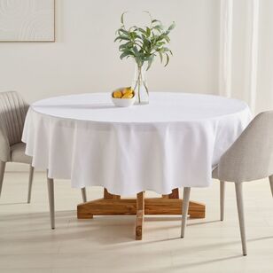 Emerald Hill Grecian Tablecloth White 180 cm