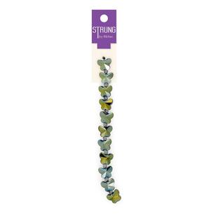 Ribtex Strung Glass Butterfly 12 Piece Bead Strand  Multicoloured