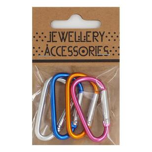 Ribtex Jewellery Accessories Carabiner Snap Hook 4 Piece Pack Multicoloured