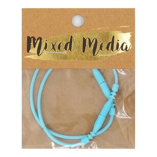 Ribtex Mixed Media Silicone Braclet 2 Pack Blue