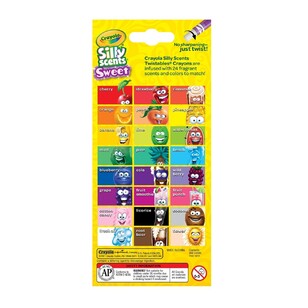 Crayola Silly Scents 24 Twistable Scented Crayons Multicoloured