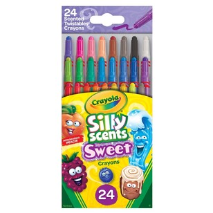 Crayola Silly Scents 24 Twistable Scented Crayons Multicoloured