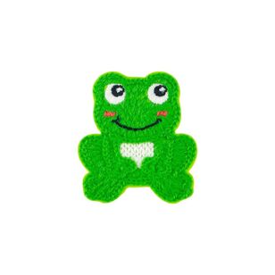 Make It Happy Frog Iron On Motif Green