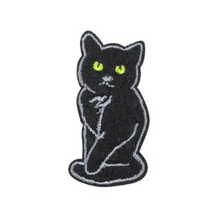 Make It Black Cat Iron On Motif Black