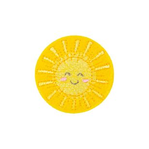Make It Happy Sun Iron On Motif Yellow