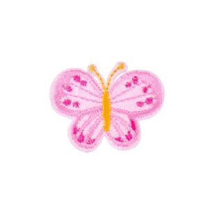 Make It Pink Butterfly Iron On Motif Multicoloured