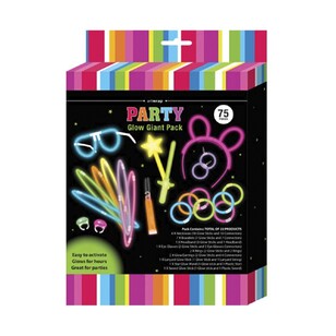 Glow Giant Party Pack 75 Piece Multicoloured