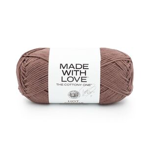 Lionbrand Made With Love The Cottony One Yarn  Hot Chocolate 100 g