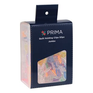 Prima Jumbo Quilt Holding Clips 50 Pieces Multicoloured Jumbo