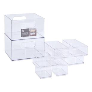 Living Space Storage 8 Piece Set Clear