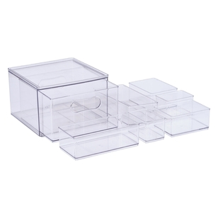 Living Space 7 Piece Drawer Set Clear