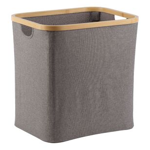 Living Space Laundry Basket Grey 40.5 x 33 x 42 cm