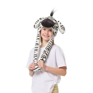 Spartys Zebra Moving Ear Hat Multicoloured