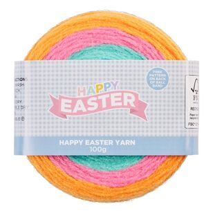 Happy Easter Yarn Orange/Pink/Blue 100 g