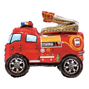 Decrotex Standing Airz Fire Truck Balloon Multicoloured 39 x 39 x 47 cm