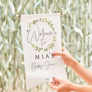 Ginger Ray Botanical Baby Customisable Welcome Sign Multicoloured