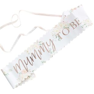 Ginger Ray Baby In Bloom 'Mummy To Be' Foiled Sash Multicoloured
