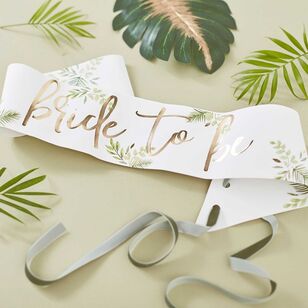 Ginger Ray Botanical Hen's Party 'Bride To Be' Sash Multicoloured