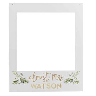 Ginger Ray Botanical Hen's Party Photo Booth Polaroid Frame Multicoloured