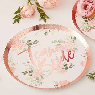 Ginger Ray Floral Hen Party Paper Plates Multicoloured
