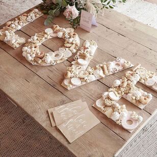 Ginger Ray Botanical Wedding 'LOVE' Letter Grazing Board White