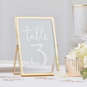 Ginger Ray Gold Wedding Gold Standing Frames Gold