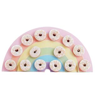 Ginger Ray Pastel Party Rainbow Donut Wall Multicoloured