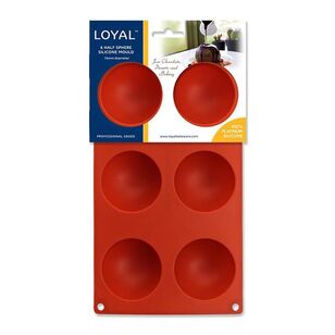 Loyal Silicone Mould Half Sphere, 6 Round Assorted