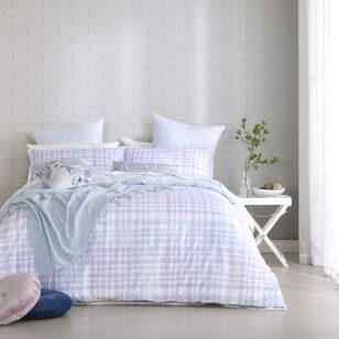 Ombre Home Courtney Quilt Cover Set Blue Single