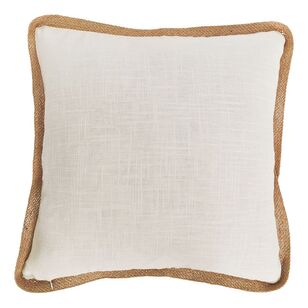 Ombre Home Weathered Coastal Congo Textured Cushion I White 45 x 45 cm